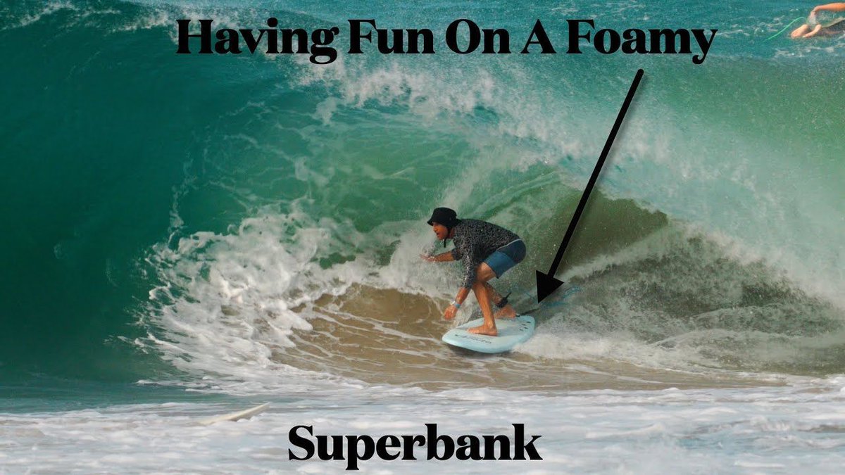 Having Fun On A Foamy - Superbank
buff.ly/3wzfhRM