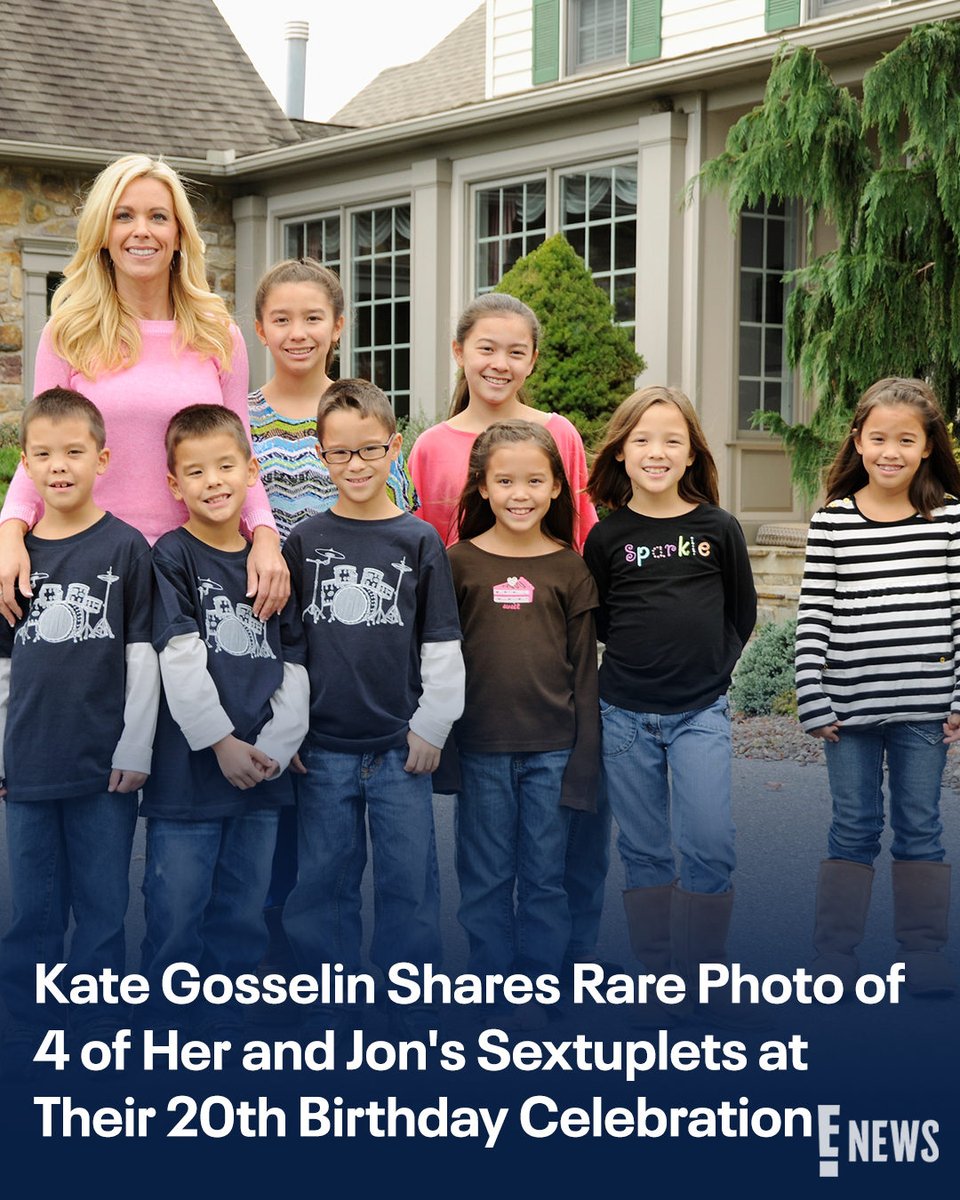 🔗: enews.visitlink.me/jdHTIq
Kate Gosselin shares a picture of her sextuplets looking all grown up. (📷: Getty)
