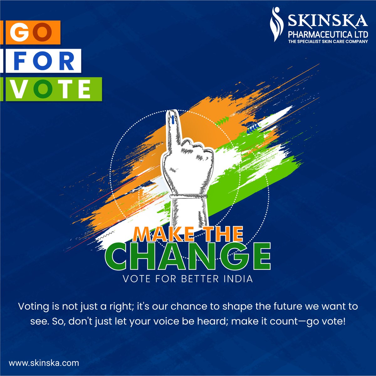 Voting is not just a right; it's our chance to shape the future we want to see. So, don't just let your voice be heard; make it count—go vote! #voting #vote #election #politics #elections #votingmatters #democracy #india #bjp #modi #telangana #andhra #skinska #skinskanaturals