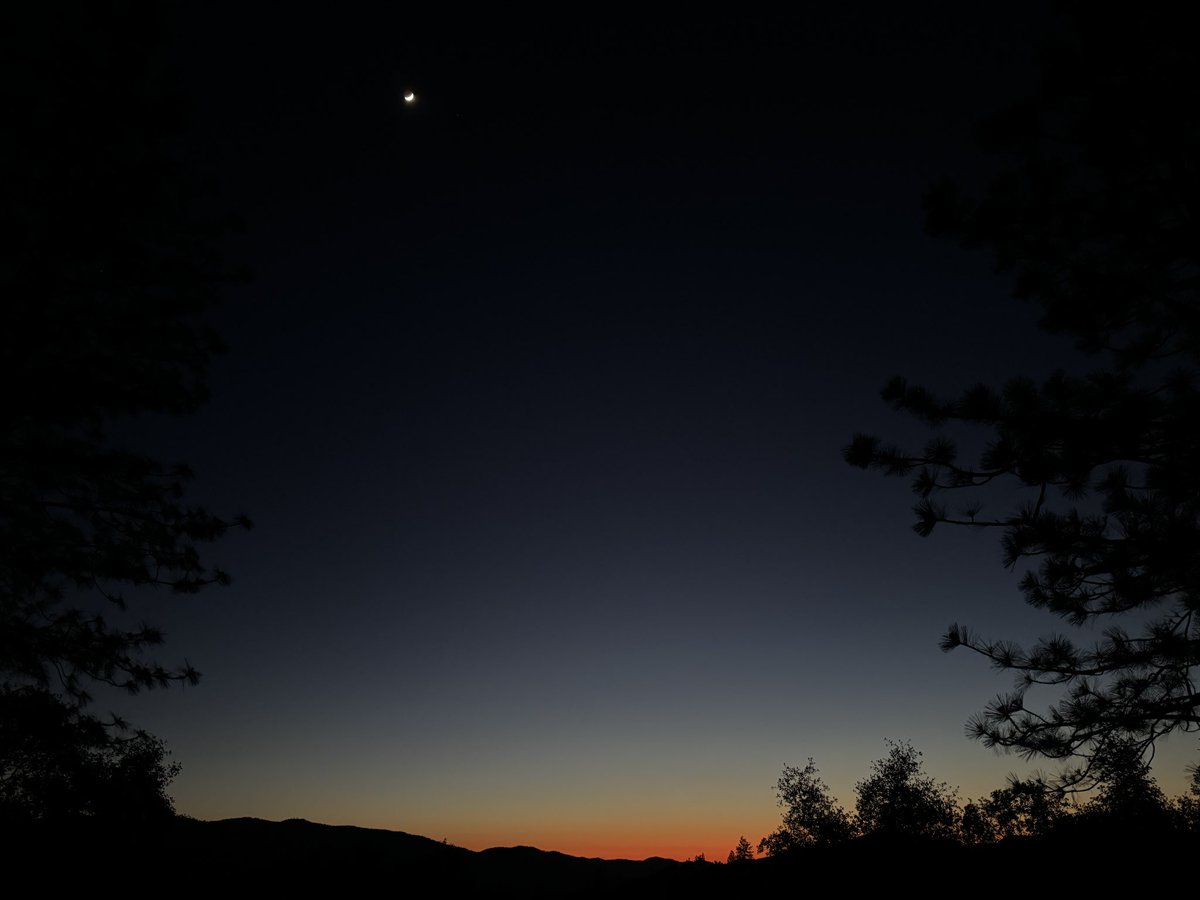 Tonight’s sunset in the Sierra foothills.