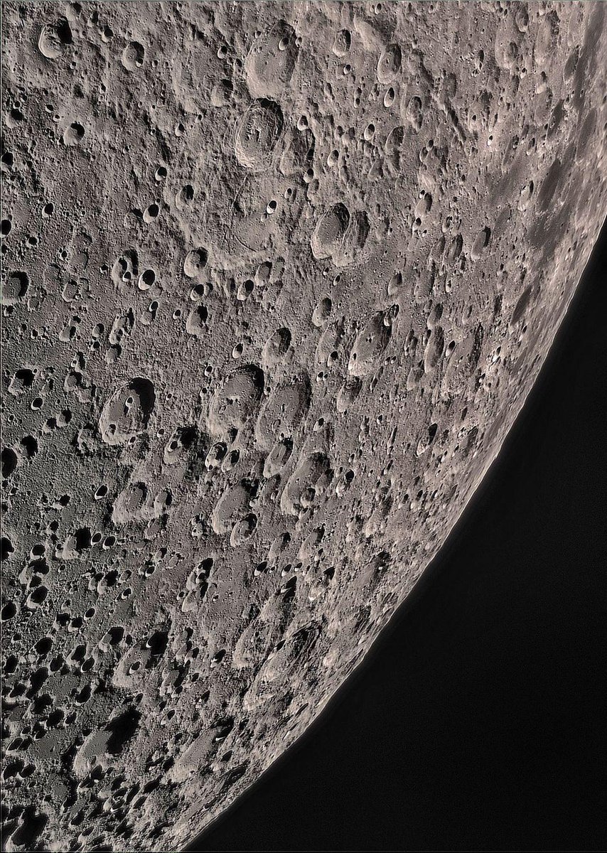 Moon in close-up details.