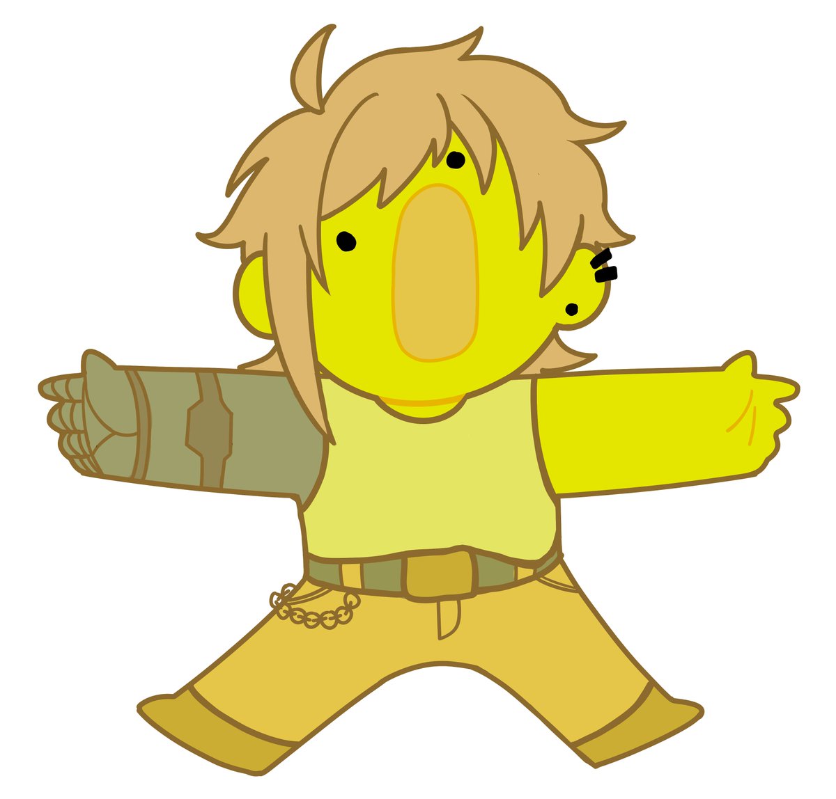 i drew luka as a lemon instead of doing the strip meme im so sorry 

#hsr #honkaistarrail #lukastrongarm