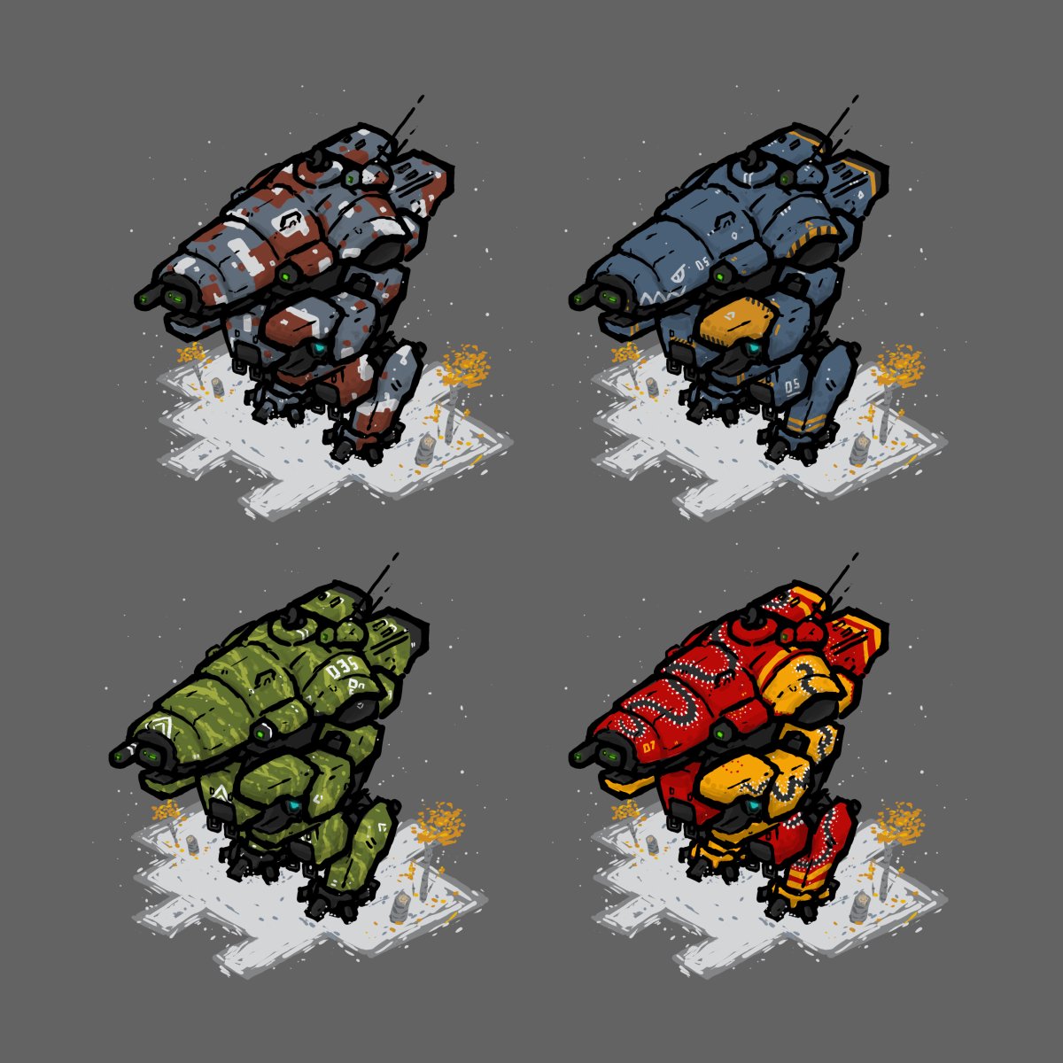 Isometric Crab from Battletech