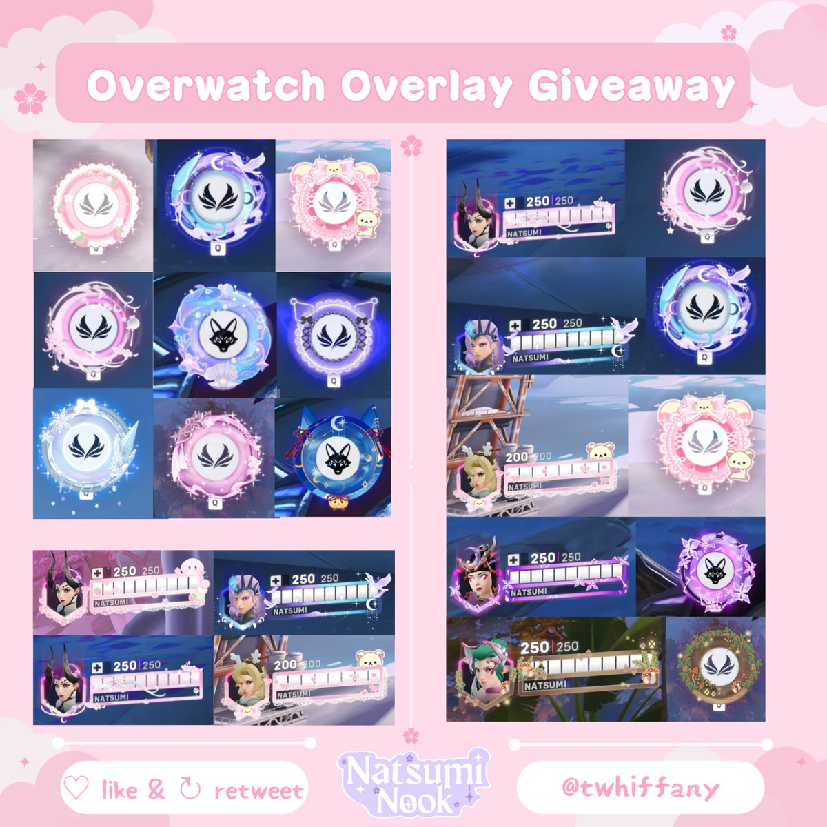 ୨୧ ・Custom Overwatch Overlay GIVEAWAY!

thanks for 2k on twitter, will select a winner in 72hrs~

to enter:
♡ like & ↻ retweets
optional: add your character or the inspo in comments! 

7 slots open for overwatch overlays
♡ to order: ko-fi.com/c/20eff30f7d
(prices in AUD)
