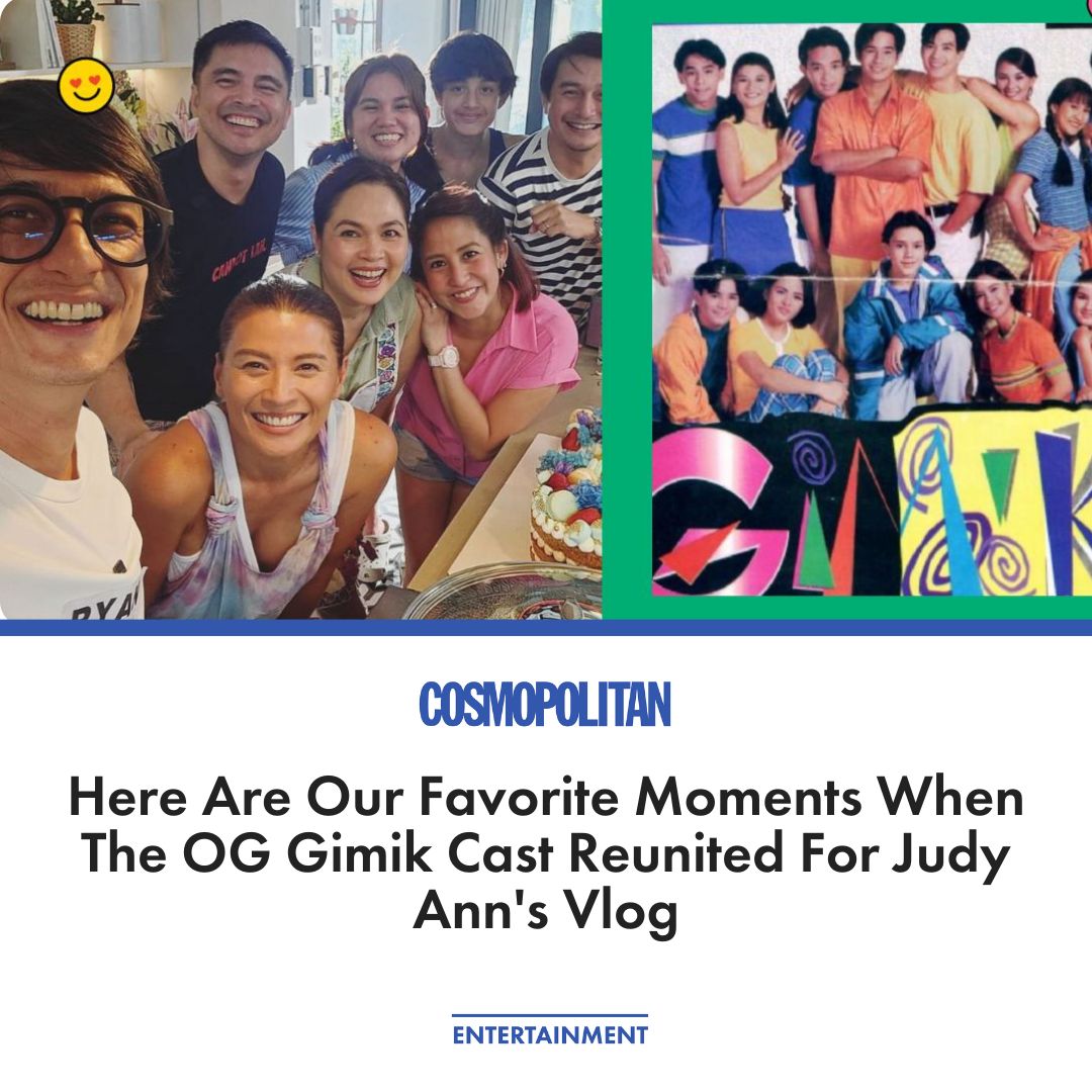 Awww OG Gimik cast reunited for Judy Ann's vlog! READ MORE: bit.ly/4brKoh6