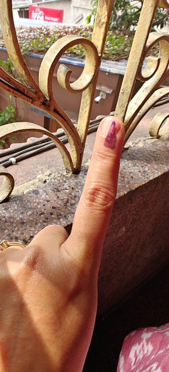 Got inked.

#Chunavkaparv2024 #Vision2047 #VikshitBharat #MyVoteMyRight #ElectionDay