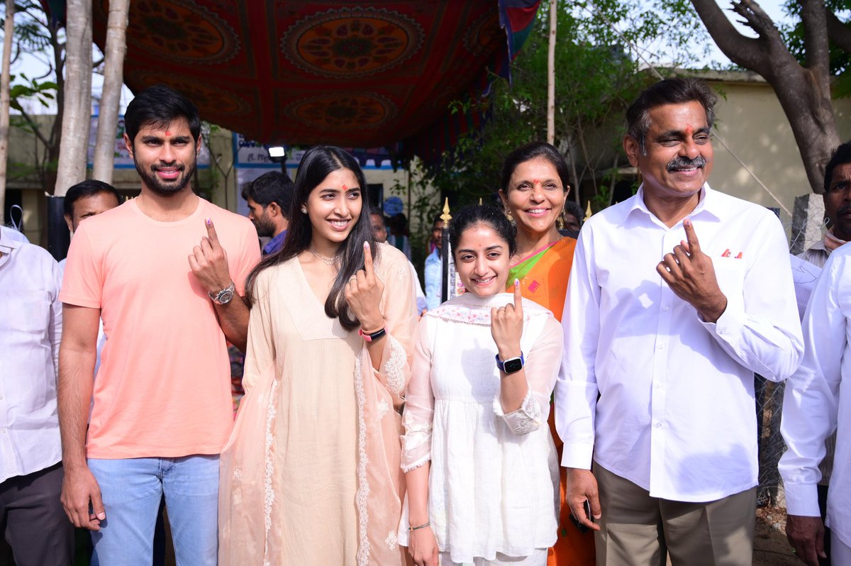 Today, as I cast my vote alongside my family, I urge each of you to do the same. Remember, the future of India is in your hands. Voting is open until 6 PM—exercise your democratic right and influence our nation's path. Every vote counts. Please come out and vote, and encourage