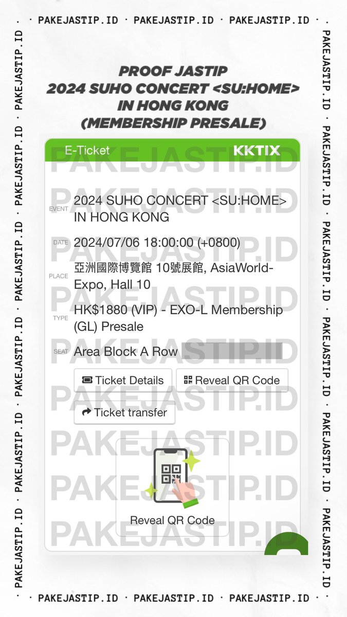 Proof Jastip/ Ticketing Service/ Assistance for 2024 SUHO CONCERT <SU:HOME> in Hong Kong (Membership Presale) by @pakejastip_id✨

Secured VIP 1880 

Thank u so much for trusting us🤍

#proofbypakejastip_id

#SUHO #수호
#EXO #엑소 #weareoneEXO
#SUHOME #SUHOinHK #SUHOMEinHK