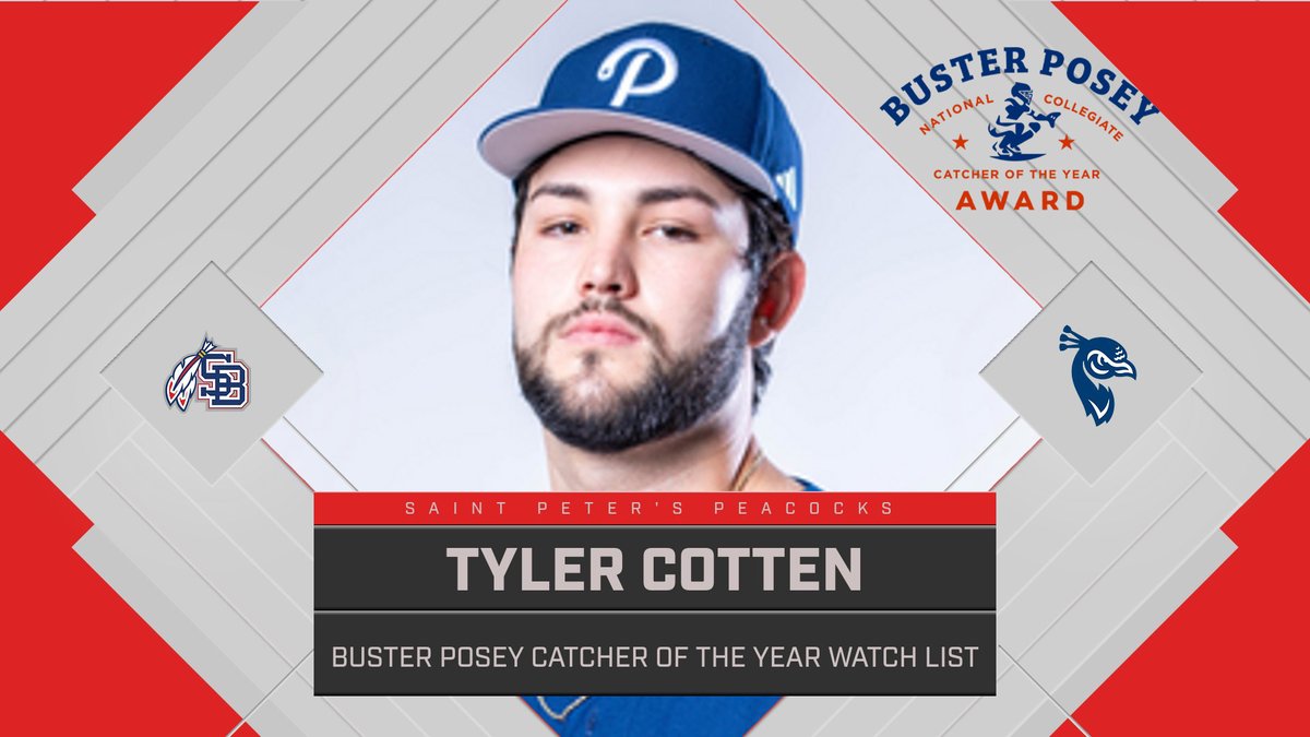 Staunton Braves (@stauntonbraves) on Twitter photo Former <a href="/StauntonBraves/">Staunton Braves</a> catcher <a href="/cotten_tyler/">Tyler Cotten</a> <a href="/PeacocksBASE/">Saint Peter's Baseball</a> was named to the Buster Posey Catcher of the Year Watchlist. Cotten hit .364 with 10 homers and 29 RBIs. Former <a href="/StauntonBraves/">Staunton Braves</a> catcher <a href="/cotten_tyler/">Tyler Cotten</a> <a href="/PeacocksBASE/">Saint Peter's Baseball</a> was named to the Buster Posey Catcher of the Year Watchlist. Cotten hit .364 with 10 homers and 29 RBIs.
