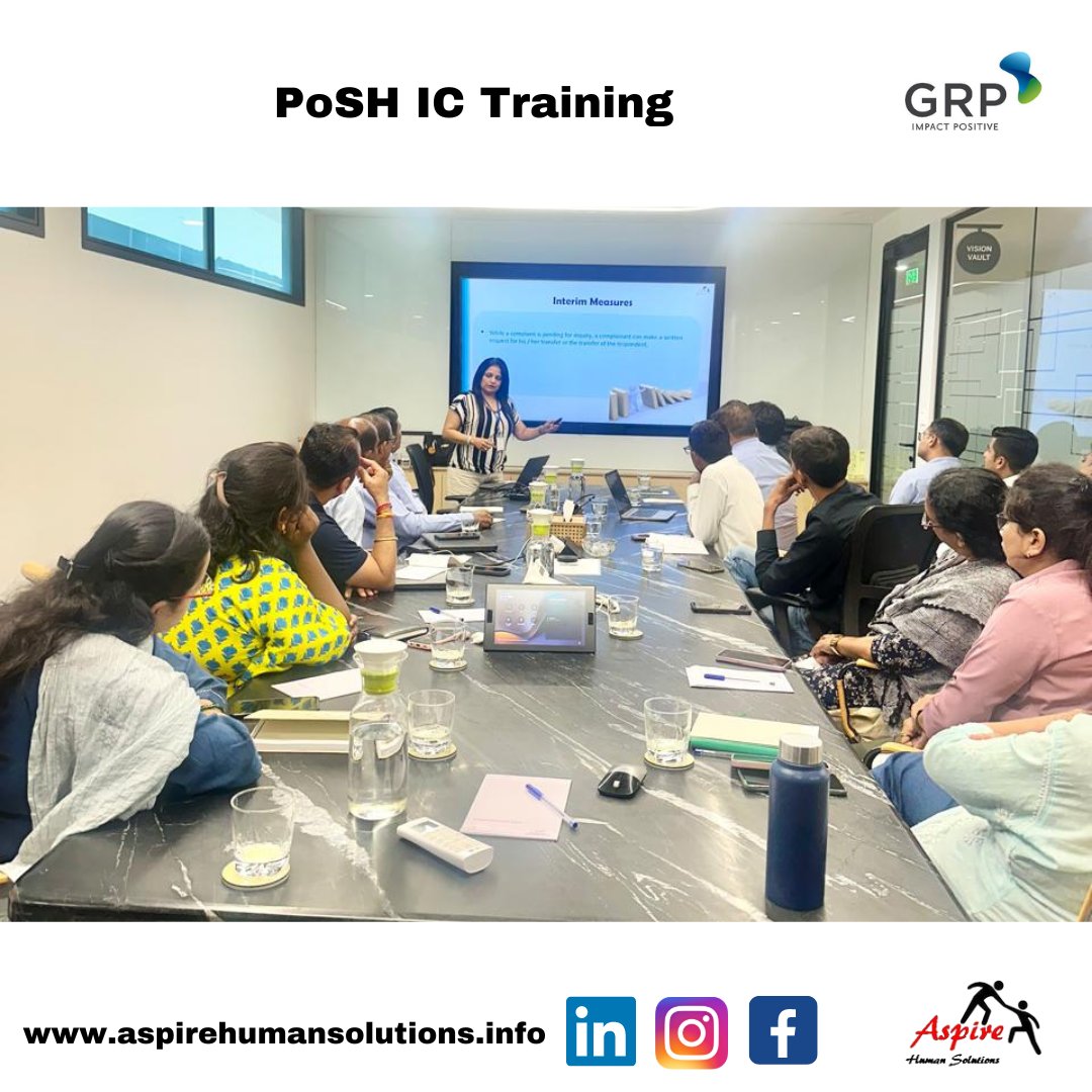knowledge to cultivate an Organizational culture where every voice is heard, respected, and valued.
Cheers to many more!

#drbijalsheth #aspirehumansolutions #ICTraining #Skills #PoSHCompliance #Commitment #Workplacesafety