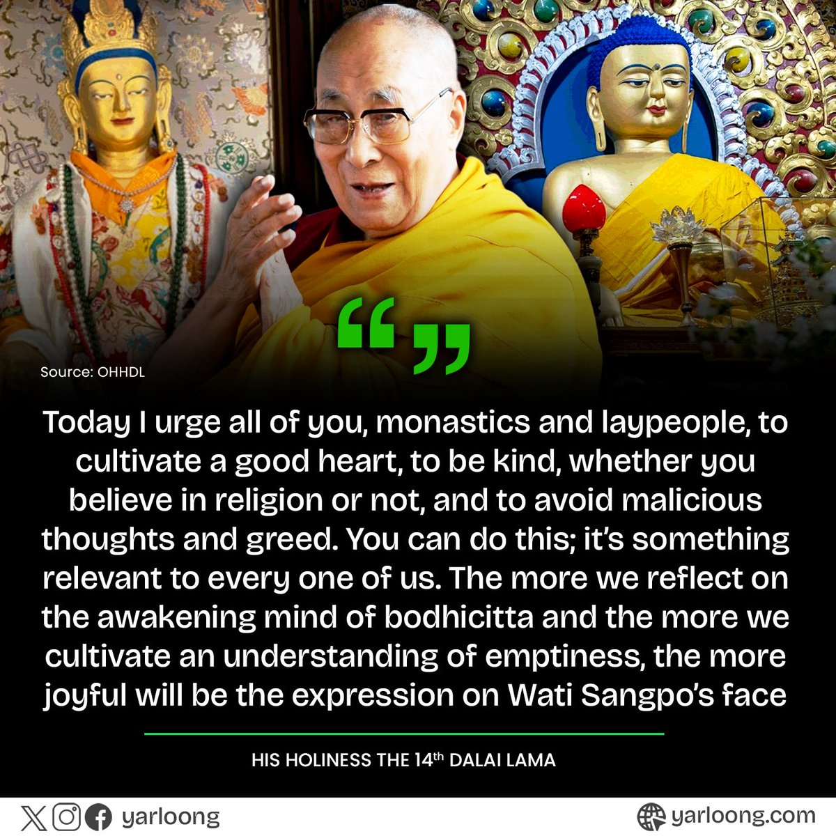 During the sacred #SagaDawa celebrations, His Holiness the @DalaiLama led the Mani Dhungdrub, reciting 100 Million mantras at Tsuglagkhang on May 11, 2024.. This event regularly takes place during the first days of Saga Dawa, the fourth month of the Tibetan calendar
#DalaiLama