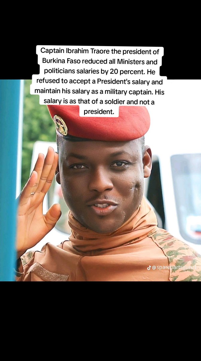 Dear president William Ruto,

Captain Ibrahim Traore, the president of Burkina Faso reduced all ministers and politicians salaries by 20%. 

He refused to accept a President's salary and maintain his salary as a military captain.

The question is, can you?

Limuru 3 Ruiru JKIA
