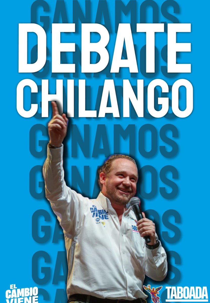 MemoMora_L's tweet image. Contundente @STaboadaMx gana el debate.
#ElCambioViene
#TaboadaEsSeguridad
#ElJefeTaboada
#GanoElCambio
