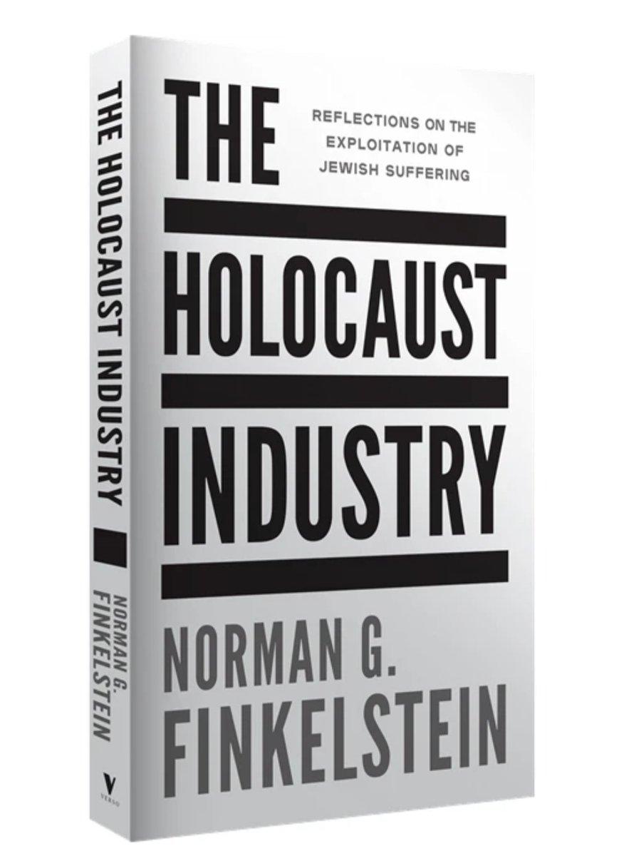 @Tracking_Power Professor Finkelstein whose parents were holocaust survivors. Wrote a great books about the same subject