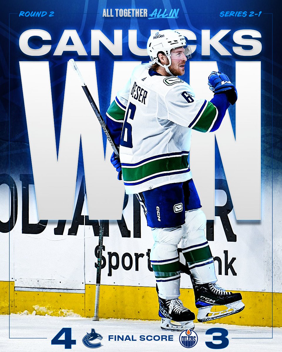 CANUCKS TAKE THE SERIES LEAD!