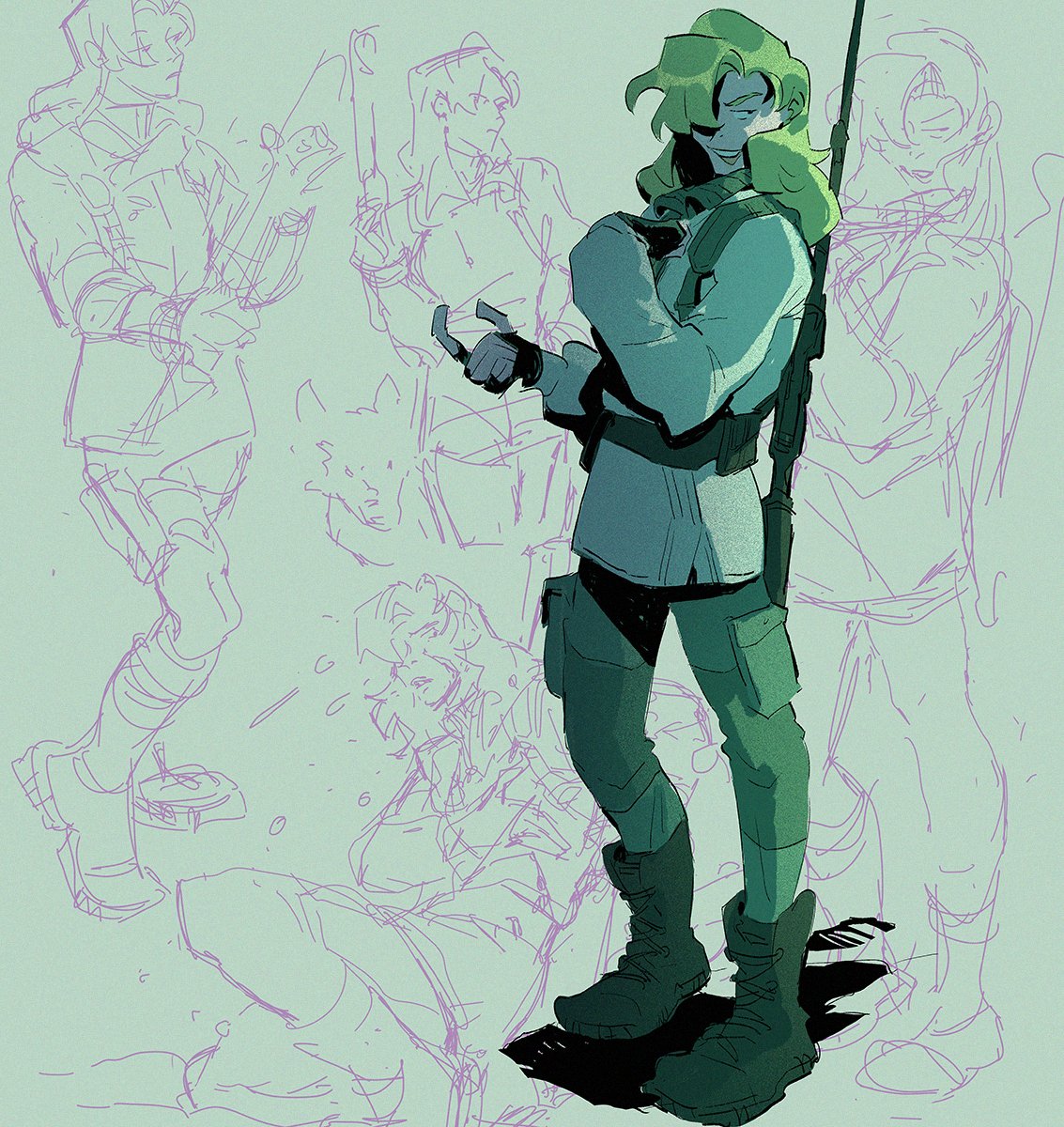 quick only slightly old sniper wolf drawins...