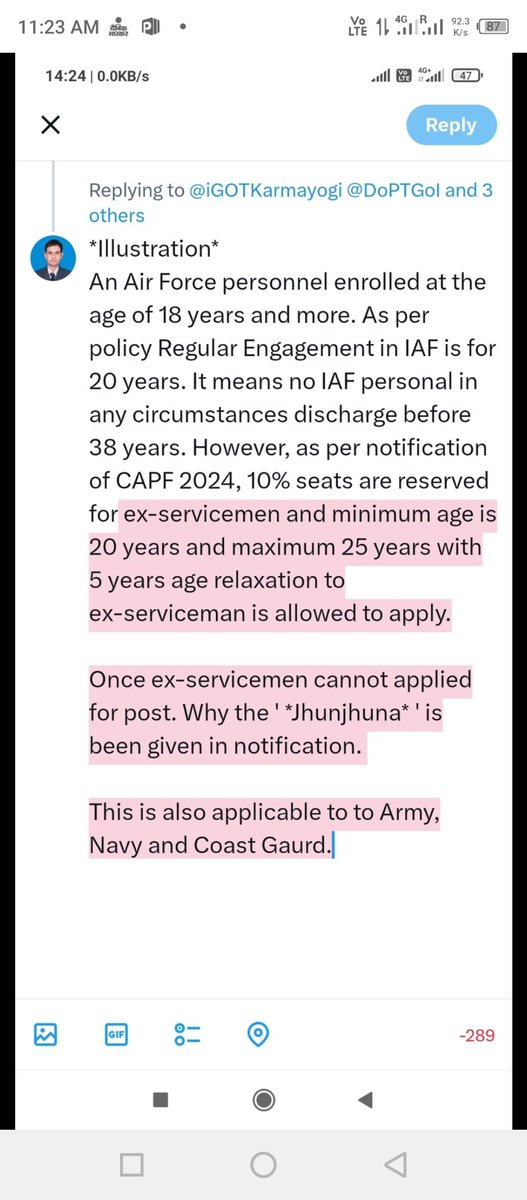 @DrJitendraSingh Sir,
10% reservation in CAPF for the post of Asstt commdt is extended but same is not executed properly on ground as per  rule 1979. Reason not being clarified by DoPT, MoH, UPSC,MoD. Same seem to be ignorant  by government or may be political wind. Request to intervene
