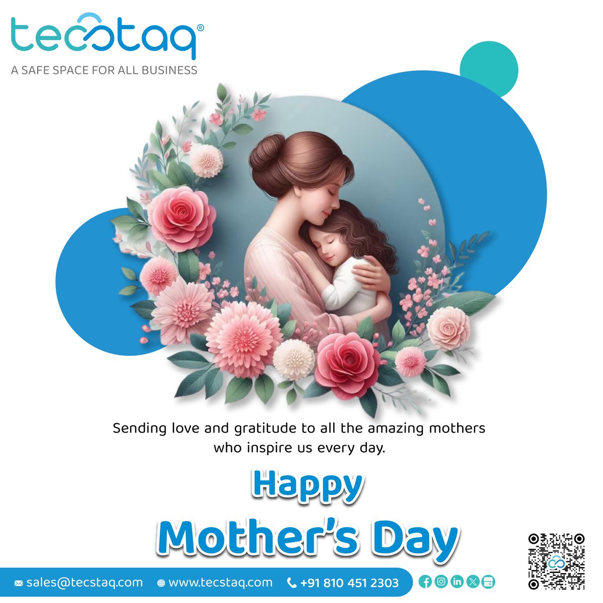 To all the mothers out there, thank you for nurturing us just like we nurture your IT needs. 𝐇𝐚𝐩𝐩𝐲 𝐌𝐨𝐭𝐡𝐞𝐫'𝐬 𝐃𝐚𝐲! #TecStaq #GreenAims #HappyMothersDay #TechSolutions #CloudComputing #MothersDay2024 #Technology #Celebration
