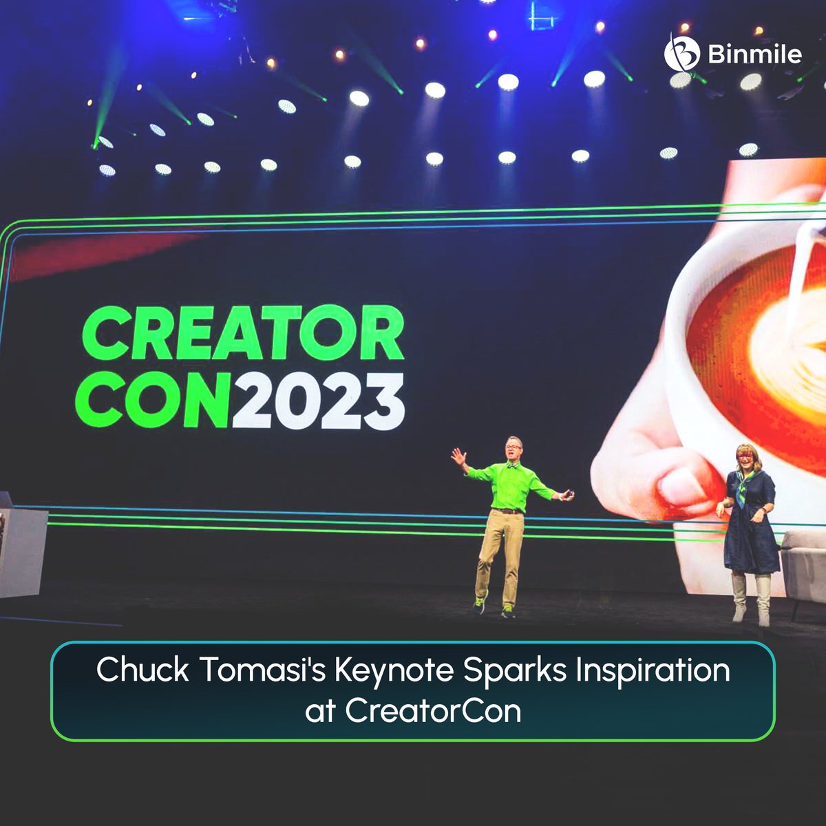 Our CEO @avanishkamboj (AK) meets @ctomasi, a well-known influencer, at #CreatorCon, whose insights and contributions were invaluable. #knowledge24 #know24 #servicenow #LasVegas #binmile #SoftwareDevelopment #BusinessInnovation #BusinessTransformation
