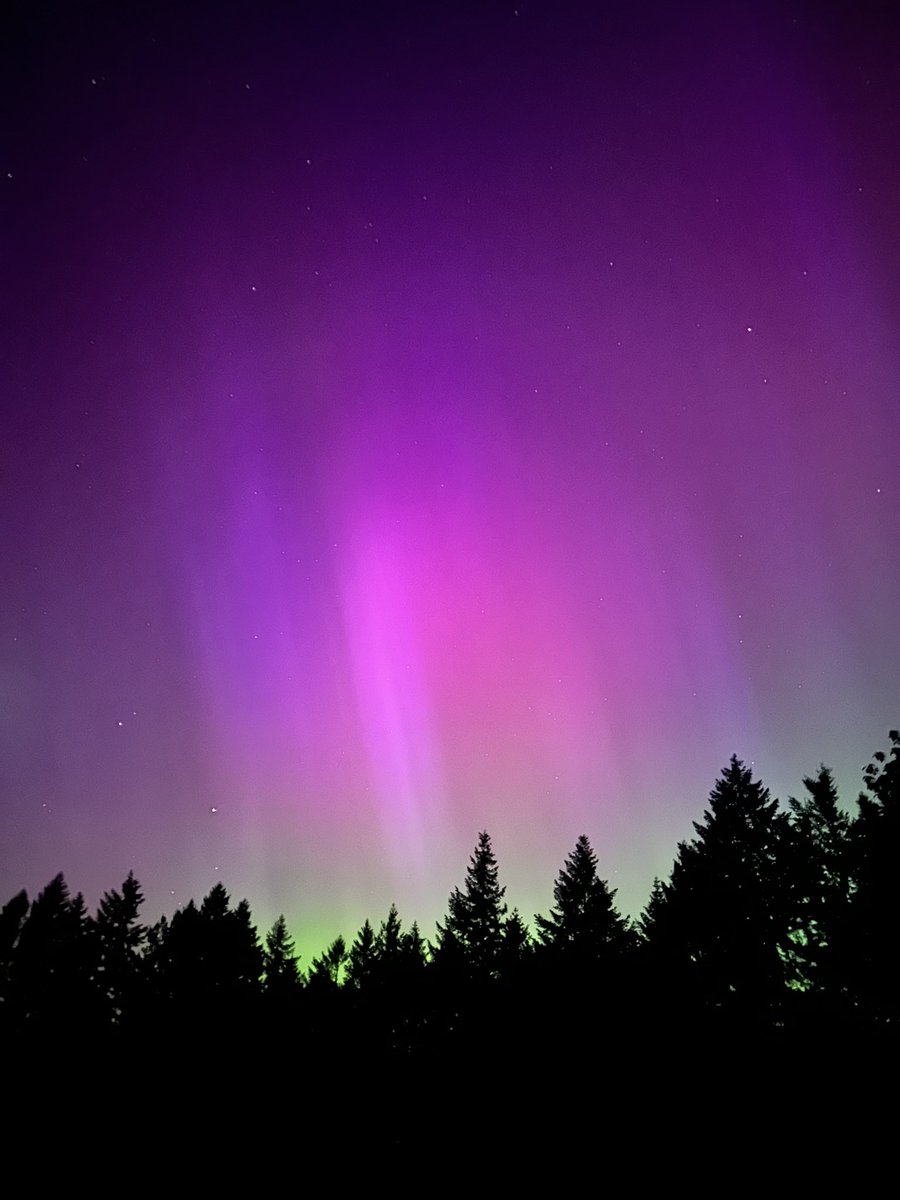 Northern Lights over Oregon Wine Country.