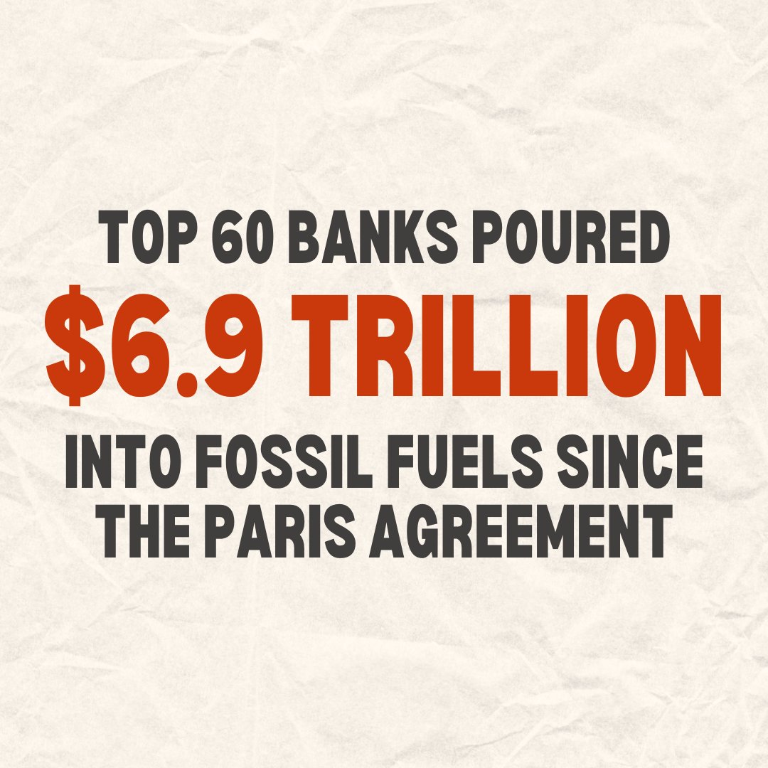 BREAKING 📢 The new #BankingOnClimateChaos report has found the world’s 60 largest banks poured US$705 billion into fossil fuels in 2023, taking the total to US$6.9 trillion since the Paris Agreement. It’s past time to #DefundClimateChaos. Learn more: bankingonclimatechaos.org