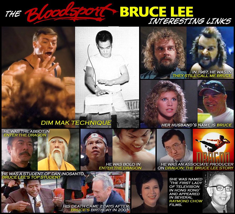 Another fun post from the vault with updated graphics. 
The #bloodsport #brucelee Interesting Links! with #jeanclaudevandamme #boloyeung #enterthedragon #70s #80s #MartialArts