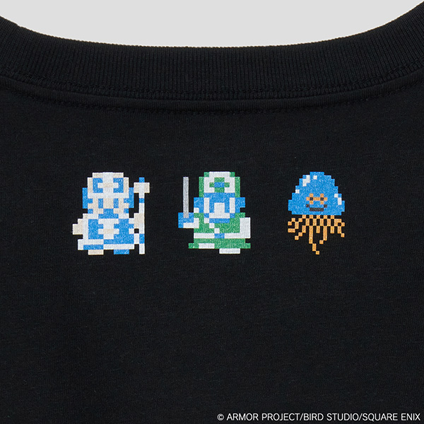 DQG」から、フロントにドット文字で「ホイミ」の文字をデザインしたT 