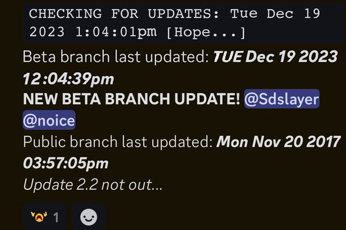 Beta branch updated.