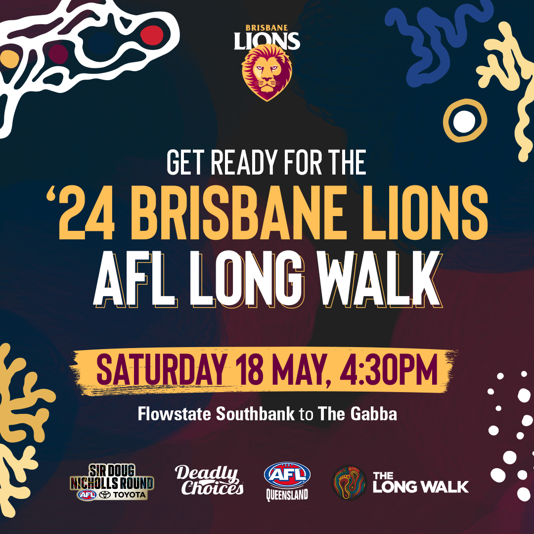 It's one of the best traditions in footy! Join us for The Long Walk this Saturday, starting at South Bank. If you already have a ticket to the game, no need to register. Don't have a ticket to the game? Register and purchase through this link: bit.ly/4ahaD8D
