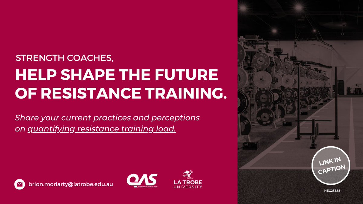 Hello, Strength Coaches! 🏋️‍♂️ We are looking for your insights into resistance training quantification. Follow the link below to complete the short survey. Share with your networks! redcap.link/Quantification… #ResearchStudy #PhD @DocLachJames @DaveWattsau @JonathonWeakle1