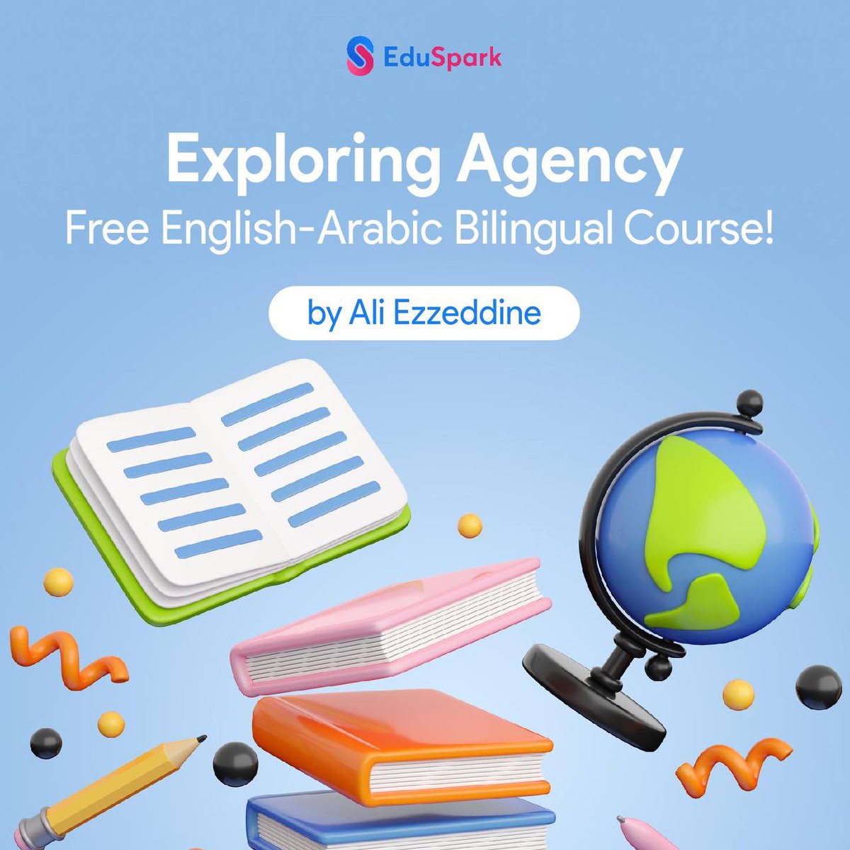 📢 Exciting news! Join 'Let's Discuss Agency,' a unique English-Arabic Bilingual Course by Ali. Dive into agency through engaging videos, discussions, and FREE access! Sign up now! eduspark.world/courses/agency… @ali_ezzeddine_