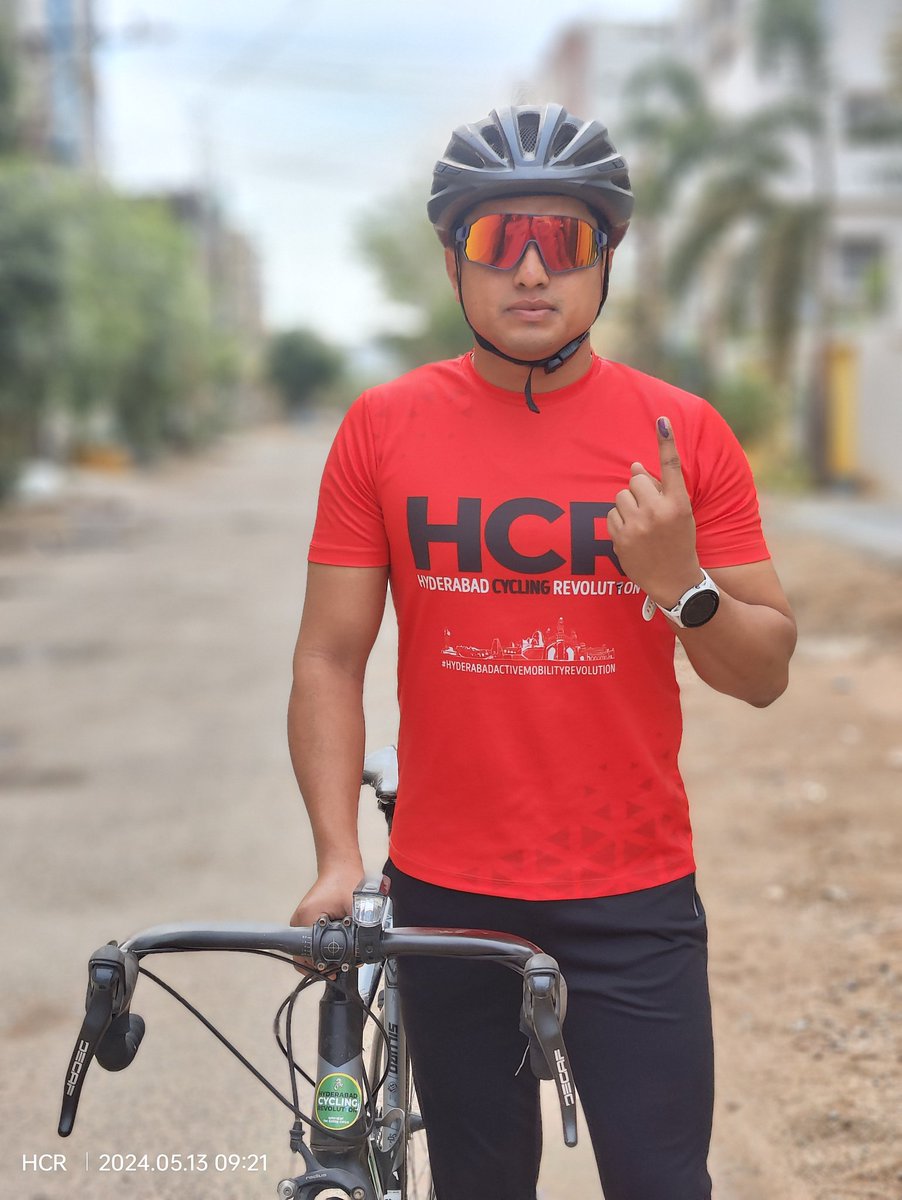 #hyderabadCyclingRevolution Cycling Community of Hyderabad #PedalToVote #LokSabhaElections2024    @TOIHyderabad #ElectionsWithTOI #NoExcusesDay #ActiveMobilityToVote #Walk2Vote @CEO_Telangana @ECISVEEP @DEO_HYD @HydcyclingRev @sselvan @SarikaPanda @DrBhairrviJoshi