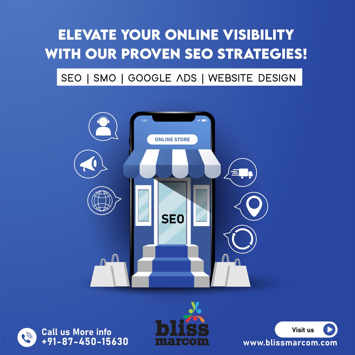 Bliss Marcom is the Top digital marketing agency in Noida (Delhi NCR). We focus on providing Best Digital marketing services like #SEO, #WebDesign & Development, #ContentMarketing, etc. Visit bit.ly/3w6BQNm Call 8745015630 #BlissMarcom #DigitalMarketingAgency #Branding