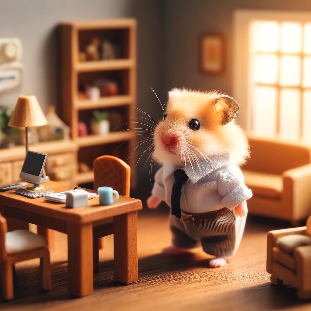 🐹 🐾 GM // Good Morning // Happy Monday // It is time to start Hamster Studio operations after sunny weekend // Have a great day and the week everybody ☕️🫖🍎🥙‼️

#NFTHamsters #AIart #AIArtistCommunity #NFTCollection #NFTProject #Crypto #HamsterToken #TokenSale #MondayMorning