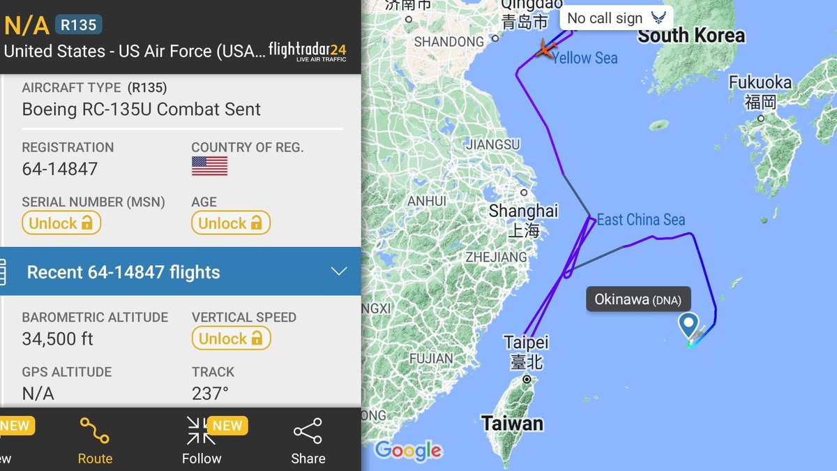 Listening to the waves. 🇺🇸 RC-135U Combat Sent 64-14847 #AE01D4