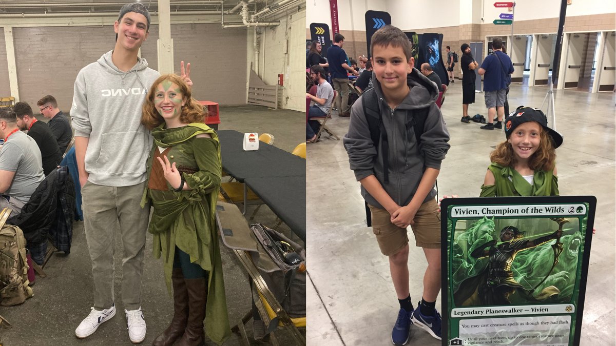 At the past event of @LaughingMtg #LDXPBay2024 , my friend Liam stopped by. I've known him for over 5 years and on the left is a picture of us now at ages 17 and 13 and on the right is from GP Dallas when we were 12 and 8. There's always been a big height difference!