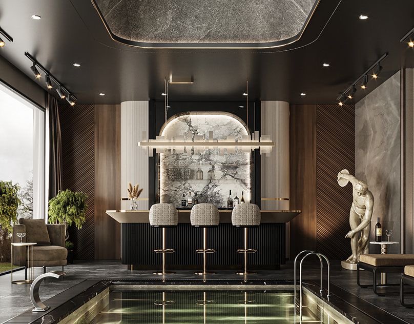 Let’s Pool In The Bar! #pool #swimming #swimmingpool #bar #barunit #luxuryinteriors #luxury #invasthu #sunshyneinternational #conceptstoreality #interiør #interiordecorator #interiordecor #interiors #interiordesigner #interiordesign sunshyneinternational.com indesygn.com