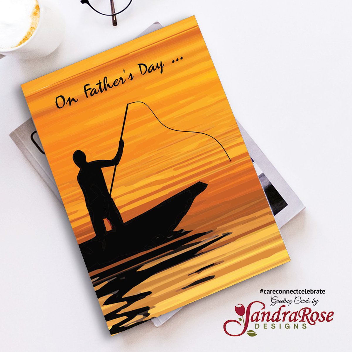 For the fishing lover, what better way to enjoy Father’s Day than a card with a man in a boat, fishing at sunset. Remind him what a great dad he is as well as a “reel” friend. #CareConnectCelebrate #SandraRoseDesigns @GCUniverse #Greetingcards greetingcarduniverse.com/holiday-cards/…