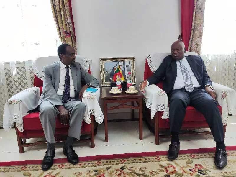 Paid a courtesy visit to HE Martin Mpana, #Amb of Cameroon, #dean of the Diplomatic Corps in China #member of Board of Trustees of INBAR. He expressed his government’s strong support and commitment. Cameron hosts z Central Africa Regional Office. I thanked him for his support