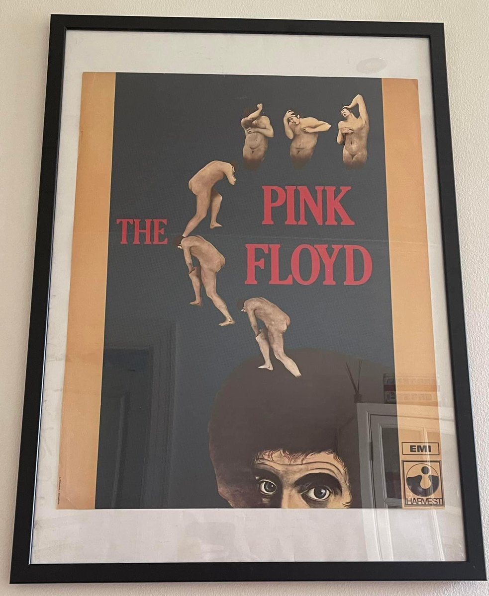 Beautiful ‘The <a href="/pinkfloyd/">Pink Floyd</a> Italian promo poster from 1970 produced by their record label Harvest. The image was also used on the West Germany tour posters with the addition of the Atom Heart Mother dates.