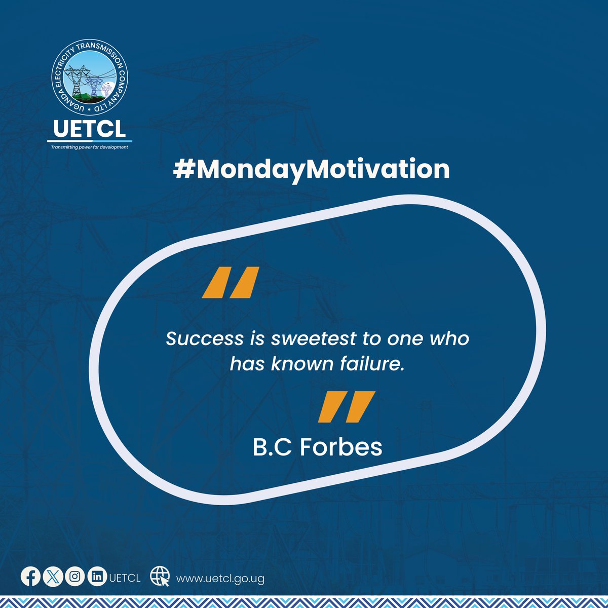 #MondayMotivation: Embrace failure, learn from it, and keep pushing forward. Happy new week!