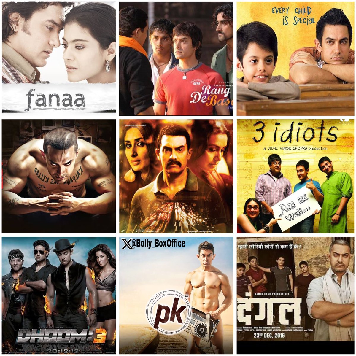 #AamirKhan from 2006 to 2016. Quality of movies 👌 as well as record breaking box office numbers 🔥🔥🔥

What an epic filmography 🙏🏻
