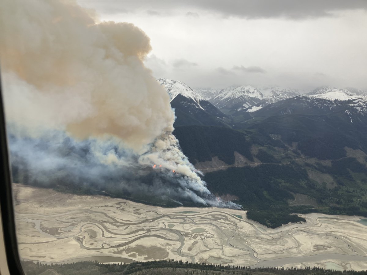 #BCWildfire Service is currently responding to the Truax Creek wildfire (K70302) located ~12 km NE of Gold Bridge. This wildfire is now estimated at 50 hectares in size.