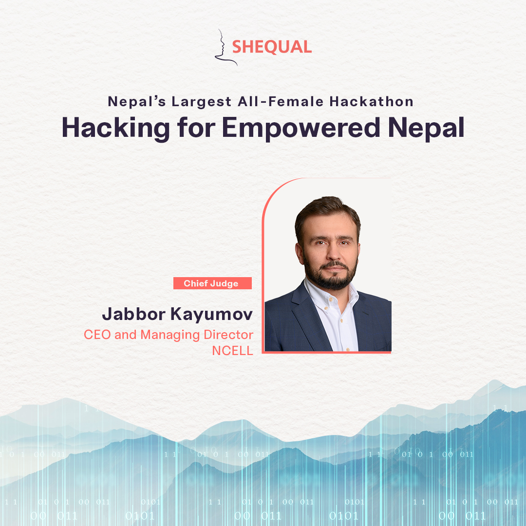 Presenting the Honorable Chief Judges!

Jabbor Kayumov, Chief Executive Officer/Managing Director, Ncell Axiata Limited

#Hackathon #TechforChange #TechInnovation #EmpowerNepal #itshertime #TechTransformation #DigitalEmpowerment