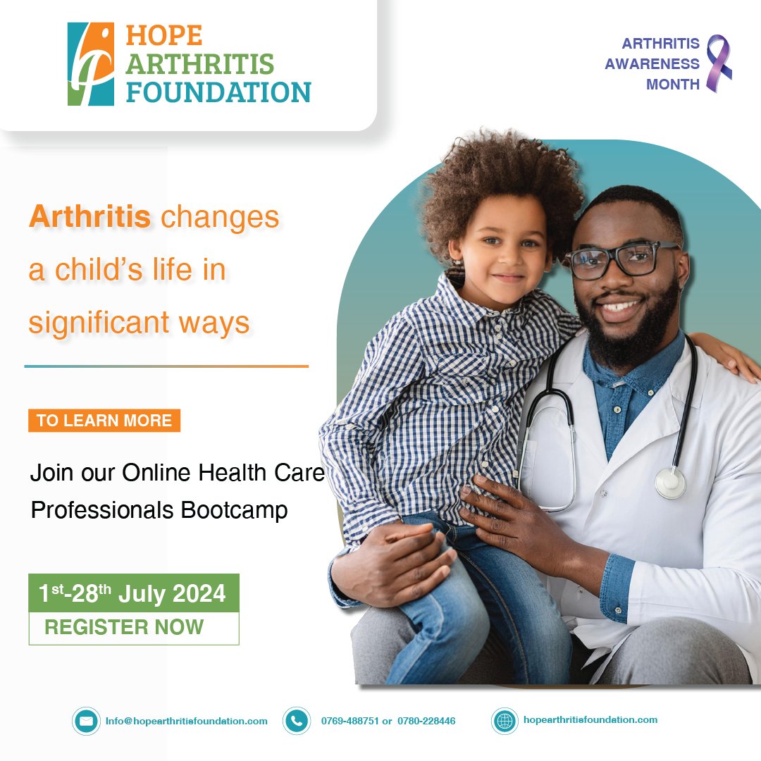 Calling all healthcare heroes! This Arthritis Awareness Month, join our boot camp to learn how to support children with rheumatic diseases. Register here: bit.ly/HAFbootcamp #MayIsArthritisAwarenessMonth #ArthritisAwareness #HealthcareTraining