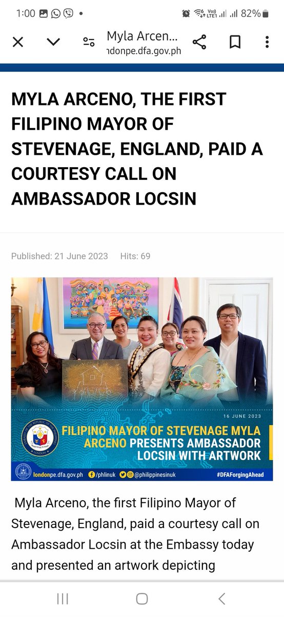 Filipino mayor of Stevenage