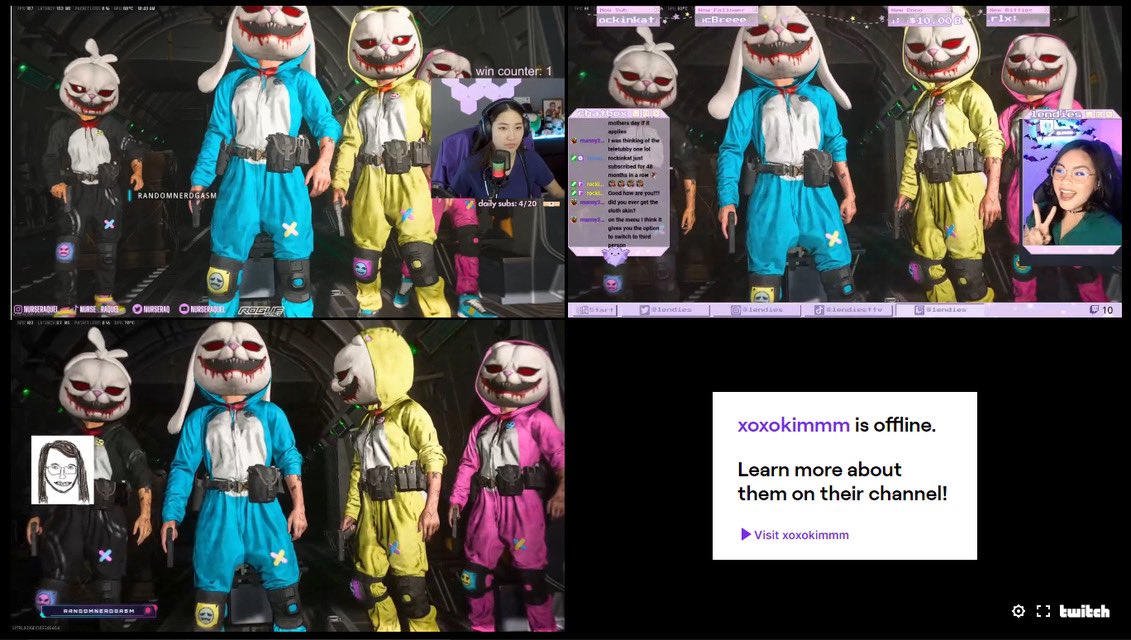Ending #NursesWeek with these amazing nurses <a href="/NurseRaq/">Raquel</a> <a href="/RandomNerdgasm/">Vee</a> <a href="/xoxo__kimmm/">xoxo_kimmm</a> , live now on twitch.tv/lendies !