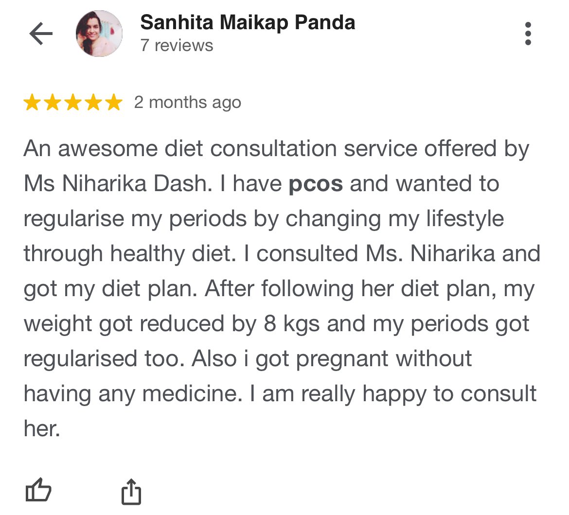 Are you someone who is struggling with irregular periods and hormonal issues due to PCOD, thyroid, or menopause? Don’t worry, I am Niharika Dash, a Clinical Dietitian and a Diabetic Educator. 
At Niharika’s Nutritious, we only provide homemade, evidence-based diets.

- No…