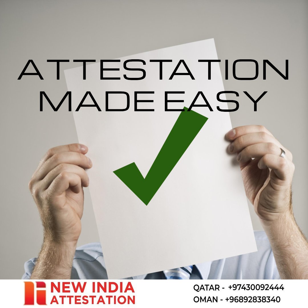 📃Attestation Services in Qatar

New India Attestation is here to help!  ✅We handle all types of certificate attestation for Qatar, from educational degrees to commercial documents.

⭐Visit us:newindiaattestation.com

Contact us today for a free quote! #Qatar #Attestation