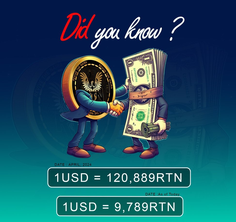 ReviveTheNaira's tweet photo. $RTN to a Dollar.
Our next Goal... Join our journey to celebrate our next milestone...

 #CryptoSuccess #ToTheMoon"
https://t.co/H2htflFmMJ… https://t.co/UQjCeBGS01